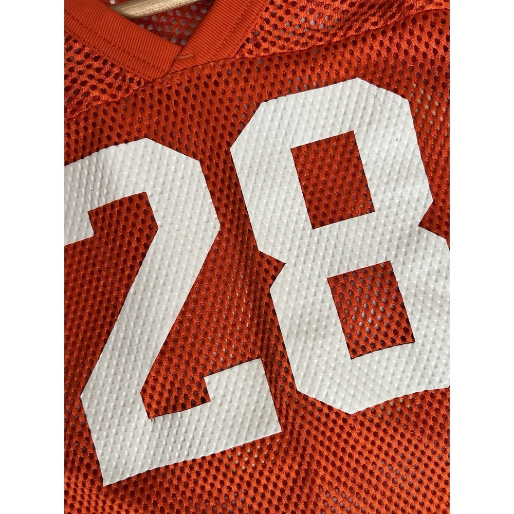 Rawlings Vintage Mesh Knit Orange Jersey 28 Size Large Youth Sporty - Picture 6 of 8